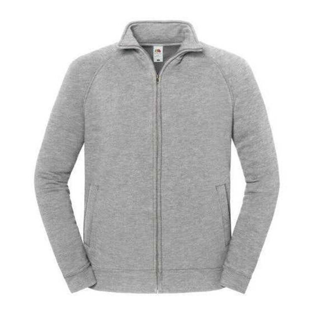Fruit of the Loom Mens Iconic Classic Sweat Jacket / Athletic Heather